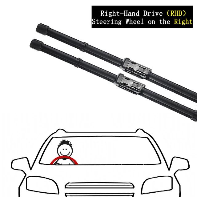 

For Hongqi E-HS9 ~ Front Rear Wiper Blades Set Kit Window Windshield Windscreen Cleaning Brushes Washers Car Accessories RHD 2pcs