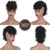 MISS WIG Estensioni sintetiche dei capelli Mohawk ricci crespi Pezzi di capelli colorati con clip per le donne Party