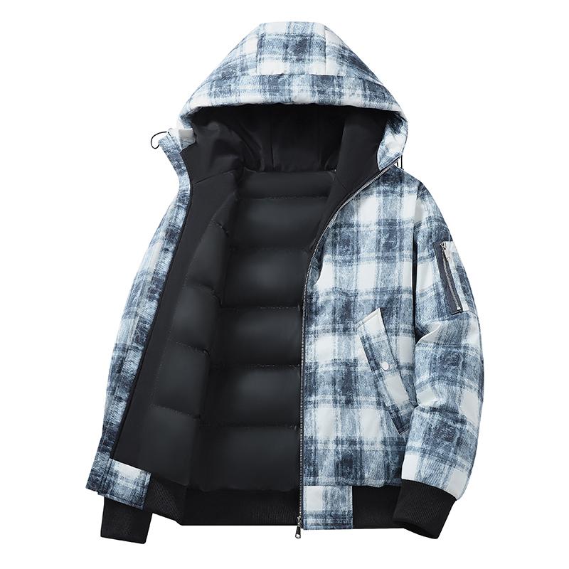 Hooded Anti Cold Cotton Jacket for Men, Winter Thick Warm Bread Jacket, Fashionable Men's Clothing, Men's Outerwear, Cotton Jacket