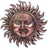Sun Idol - Vastu for Home for Good Luck Decorative Item Wall Hanging Decor for Living Room Bedroom - Copper - 10 Inches