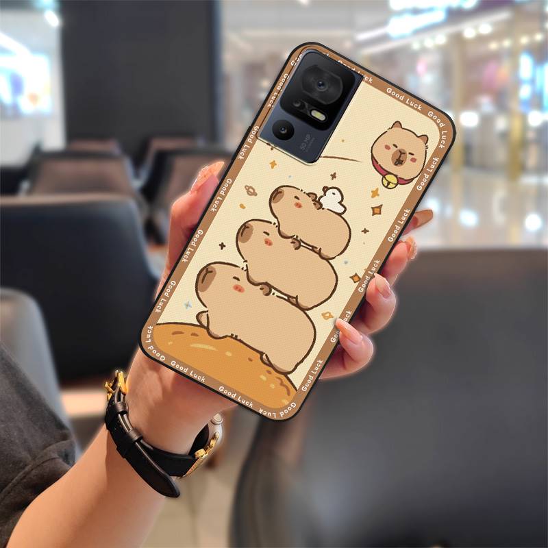 Silicone Full Wrap Phone Case For TCL 40SE/T610K Soft Case Anti-dust Anti-knock Shockproof Back Cover Cute Waterproof