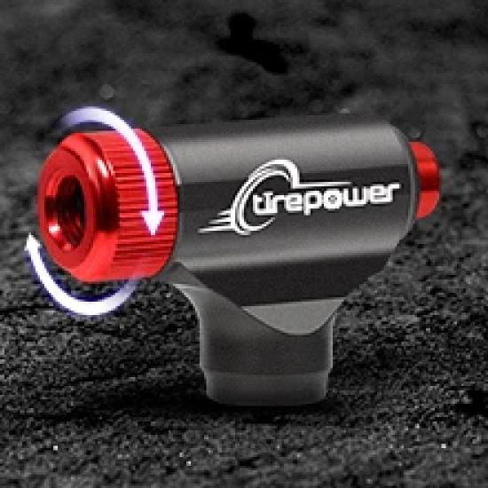 Aluminum Alloy Automatic Pump Mini Portable Bicycle Pump Fast CO2 Tire Inflator Bike Pump Black For Schrader and Presta Adapter