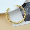 Twisted Brass Thread Fashion Bracelet with European & American Style
