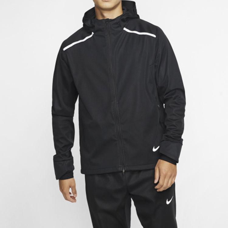 Nike Shield Reflective Reversible Zip Hooded Jacket Men Jacket Black BV4881-010