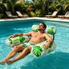 Fabric Cover Inflatable Pool Float Leaves Pattern Swim Floating Raft Water Hammock  Party Toy