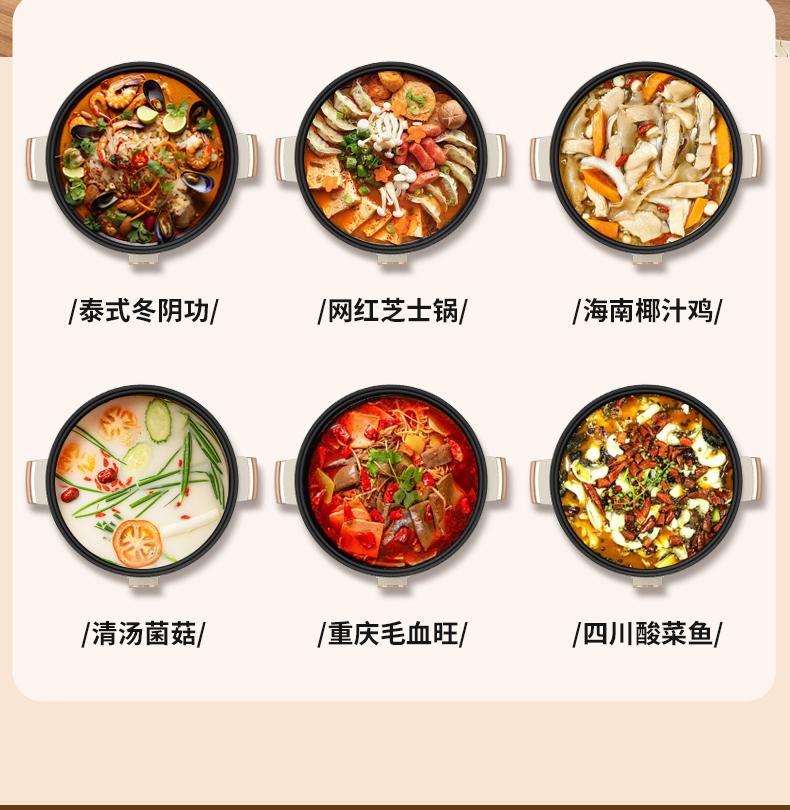 Electric Hot Pot 3.5L Household Multifunctional