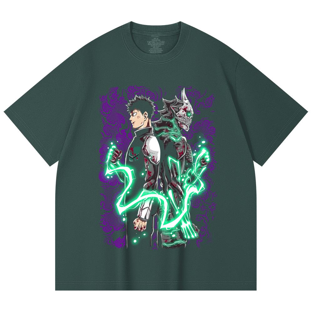 230 Gsm 100% Cotton Kaiju No 8 V9 Kafka Print Unisex Heavy Cotton T Shirt