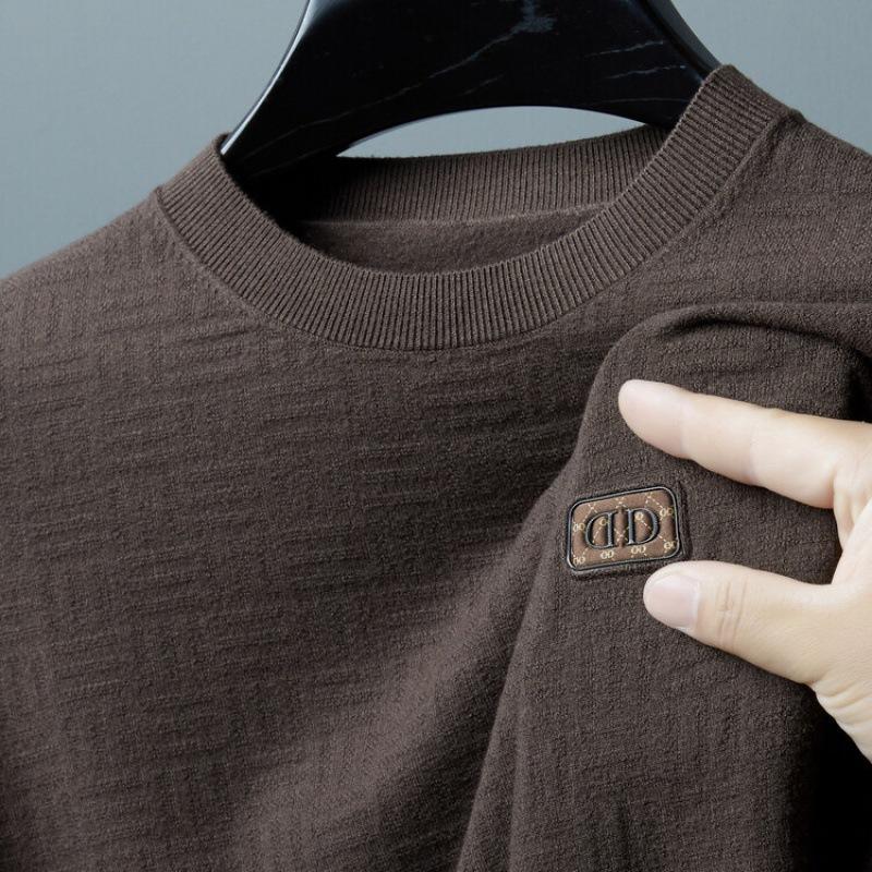 Herbst und Winter Neue männer Rundhals Pullover Dünnen Pullover männer Lange ärmeln Casual Männer Bottom Shirt top