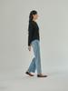 Koes Wool Hooded Knit Top_Charcoal