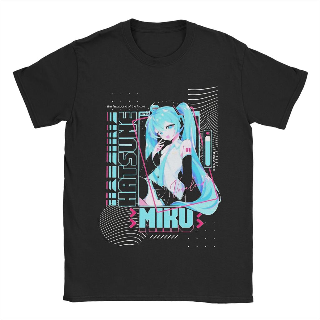 The Diva Hatsunes Mikus T Shirt for Men Women Cotton Novelty T-Shirt Round Collar Tee Shirt Short Sleeve Tops Plus Size