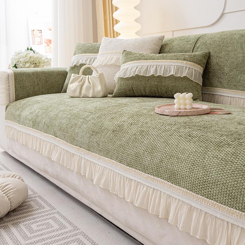 Skin-Friendly Chenier Sofa Cushion, Universal In All Seasons, Machine Washable Sofa Cover, Simple Modern High-End Non-Slip Seat Cushion