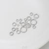 Durable White Gold Open Jump Rings for Handmade Jewelry - O-Rings, DIY Bracelets, Earrings, Basic Materials