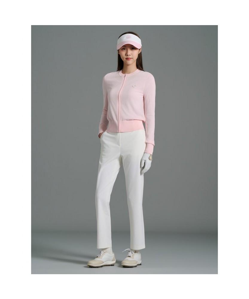 Beanpole Golf Women'S Sheer Full-Zip Cardigan - Light Pink