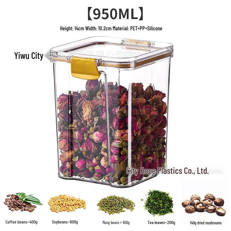 Transparent Food-Grade Plastic Storage Jar for Soups