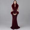 Detachable Collar Cuffs Set Soft Touch Neck Warmer Versatile Faux Fur Scarf Shawl  Evening Date