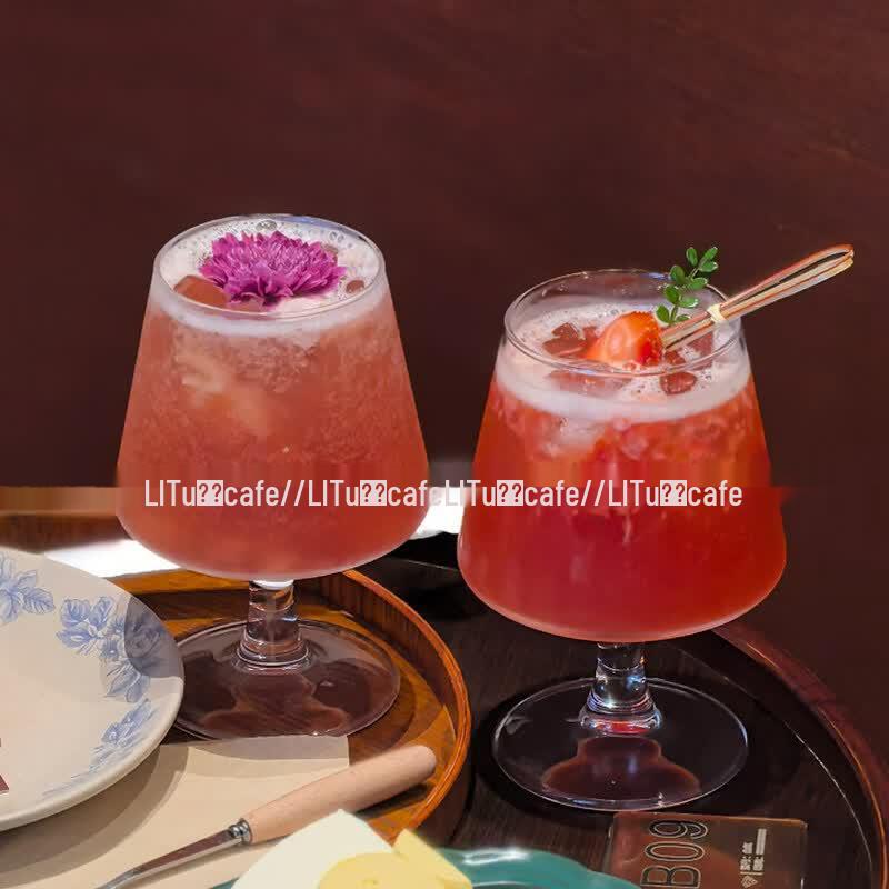 Ins-Style Low-Foot Glass Cup