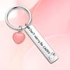 Love Capybara Stainless Steel Keychain Inspirational Encouraging Pendant Stylish Bag Charm Practical Gift for Children Friends