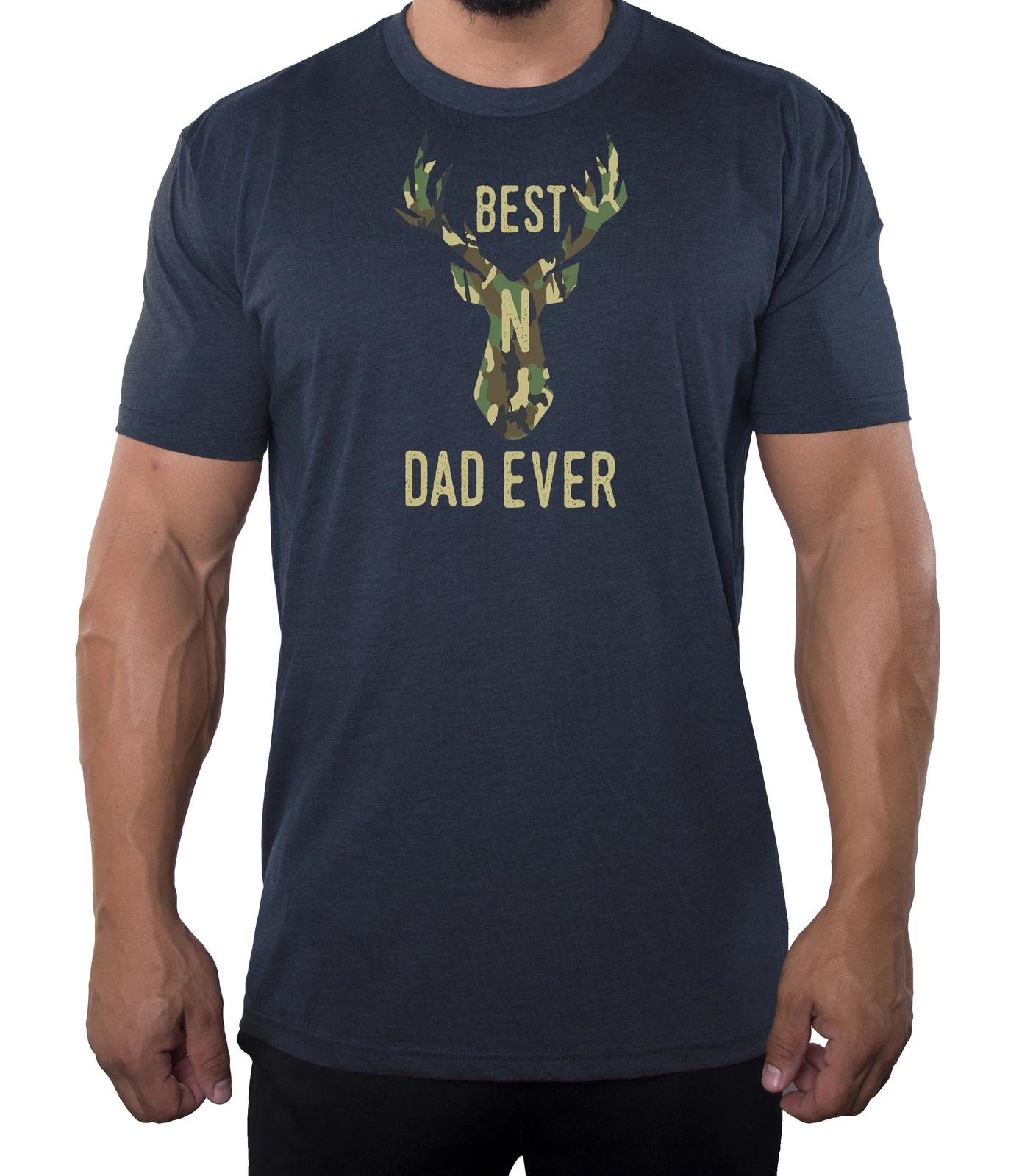 Best Bucking Dad Ever, Men s Hunting Shirt, Funny Dad Shirts M