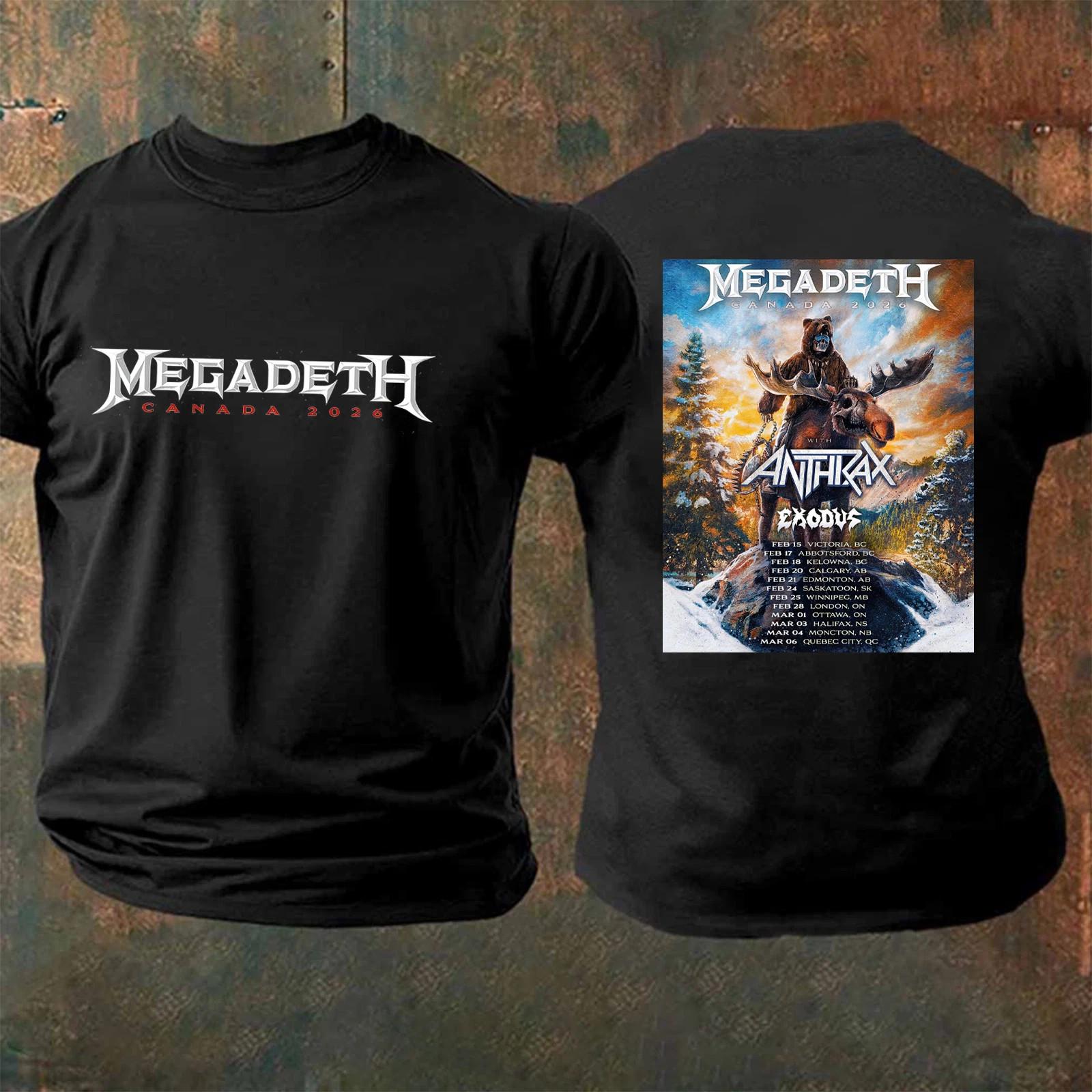 Футболка Megadeth Мировой Тур Канада 2026 S