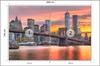 Photomural Lower Manhattan Skyline And Brooklyn Bridge Non-Woven 208x146