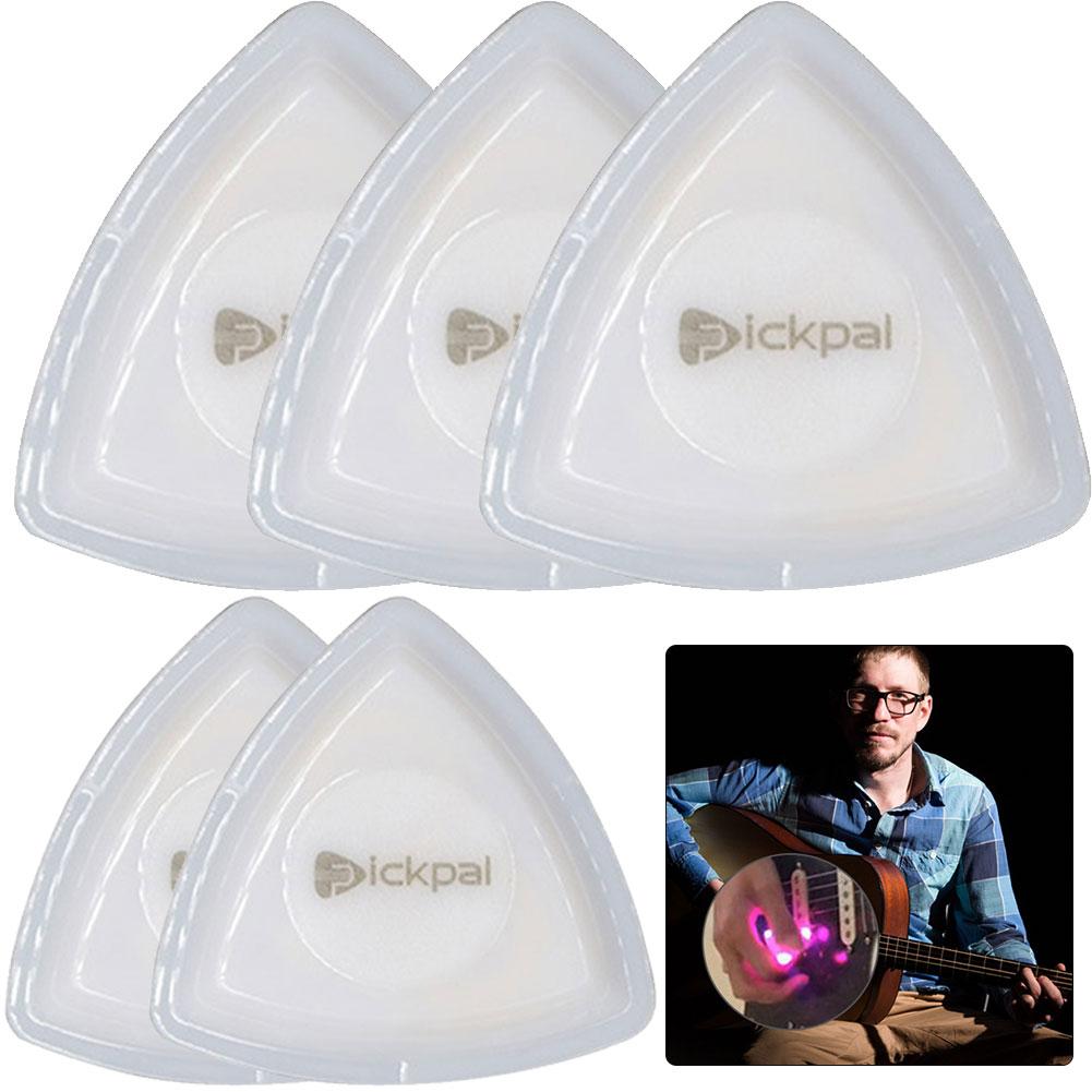 

Светящиеся медиаторы со светодиодной подсветкой, светящийся басовый медиатор (белый)