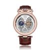 Brand Men's Watch Hollow Through the Bottom True Tourbillon Waterproof Leather Business Watch Men's Mechanical Watch Support