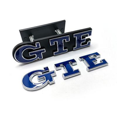 Metal Chrome Sticker GTE Grill and Trunk Emblem Car Logo Badge for Plug In Hybrid Golf Passat Touareg Tiguan MK4 5 B5 B6