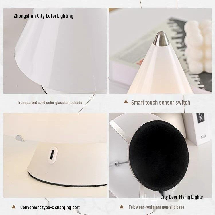 Contemporary Minimalist Touch Table Lamp for Warm Ambiance in Bedroom, Living Room, Study, or Bar