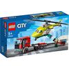LEGO City Rescue Helicopter Transport Truck 60343, a toy block gift for boys and girls ages 5 and up.