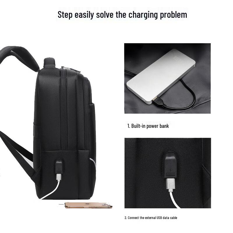 Lingjing Men's 16-inch Business Laptop Backpack