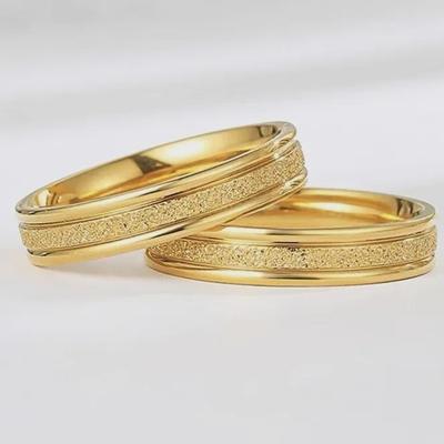 2025 Rose Gold Frosted Ring - Simple Korean Style for Female Students In Titanium Steel