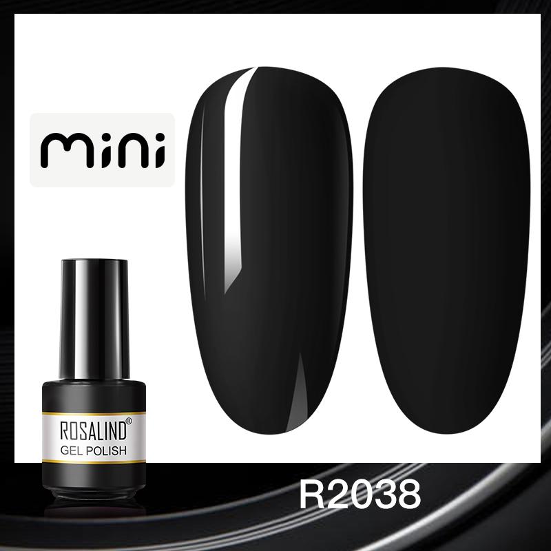 ROSALIND Mini Nail Gel Polish Hybrid Gel Polish UV Gel Manicure Soak Off Nail Art Base Top Coat