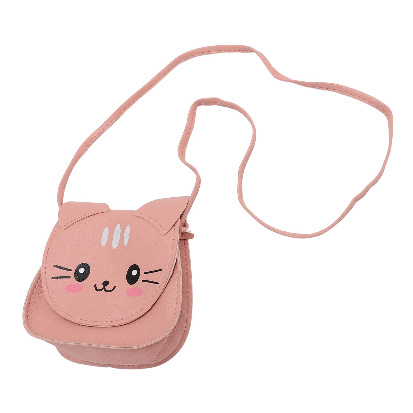 

Кошачья сумка-мессенджер, симпатичная мультяшная мягкая кожаная сумка-мессенджер через плечо, кошелек с солнцезащитными очками для