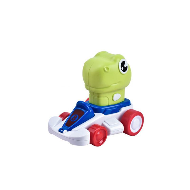Cartoon Dinosaur Go-kart Inertial Sliding Toy Car For Boys Abs Material Race Car Appearance Push Function 11*11*8.5cm