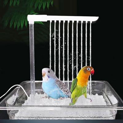 Automatische Papageienbadewanne Automatische Wellensittich-Badewanne Käfig Pflegebrunnen für Wellensittiche Graupapageien Kleine Mittlere Aras