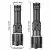 Ultra Bright Dual Light Source White Laser Dual Head TYPE-C Rechargeable Long-range Strong Light Flashlight for Camping