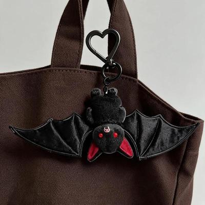 1Pc Bat Plushie Hanger Keychain For Backpack Bag Handbag Purse Car Keys Decoration Gifts For Couples Men And Women