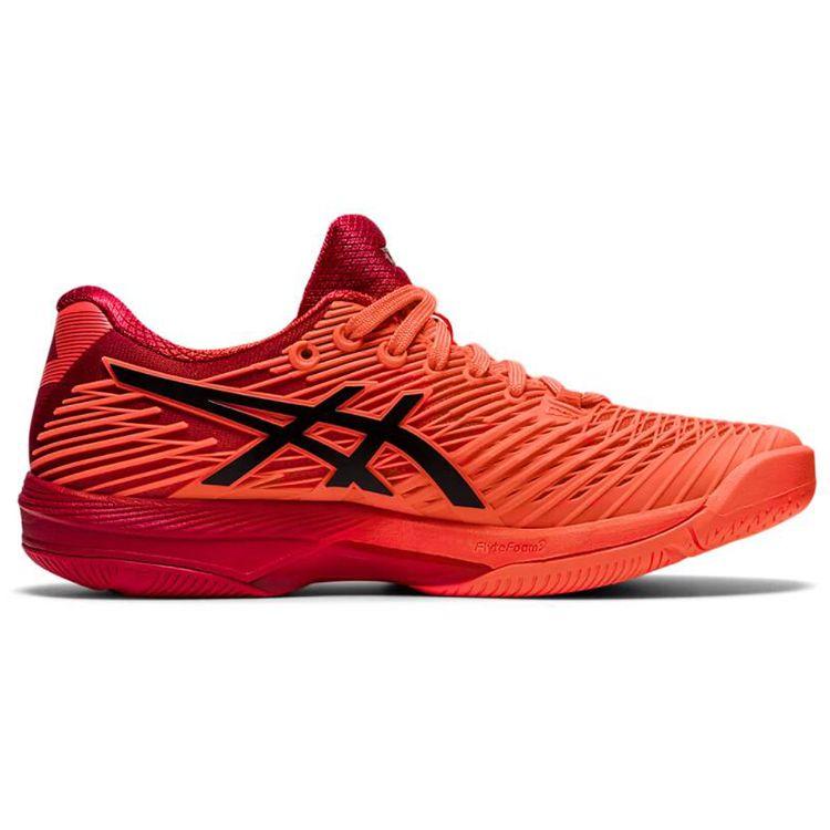 Asics Solution Speed FF 2 Bequem Leicht Langlebig Atmungsaktiv Niedrig geschnitten Laufschuhe Damen Sneaker Rot Schwarz 1042A181-701