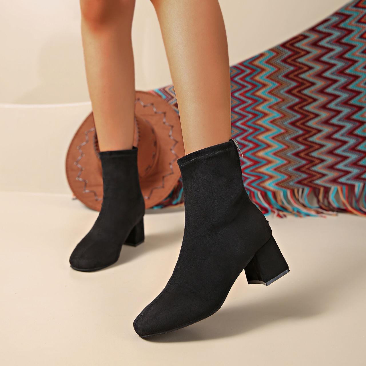 Женские ботильоны на массивном каблуке до щиколотки ВеснаЛето 2025 Универсальные Мартины на среднем каблуке Большие размеры с леопардовым принтом Идеальны для весны и осени 43 2790₽