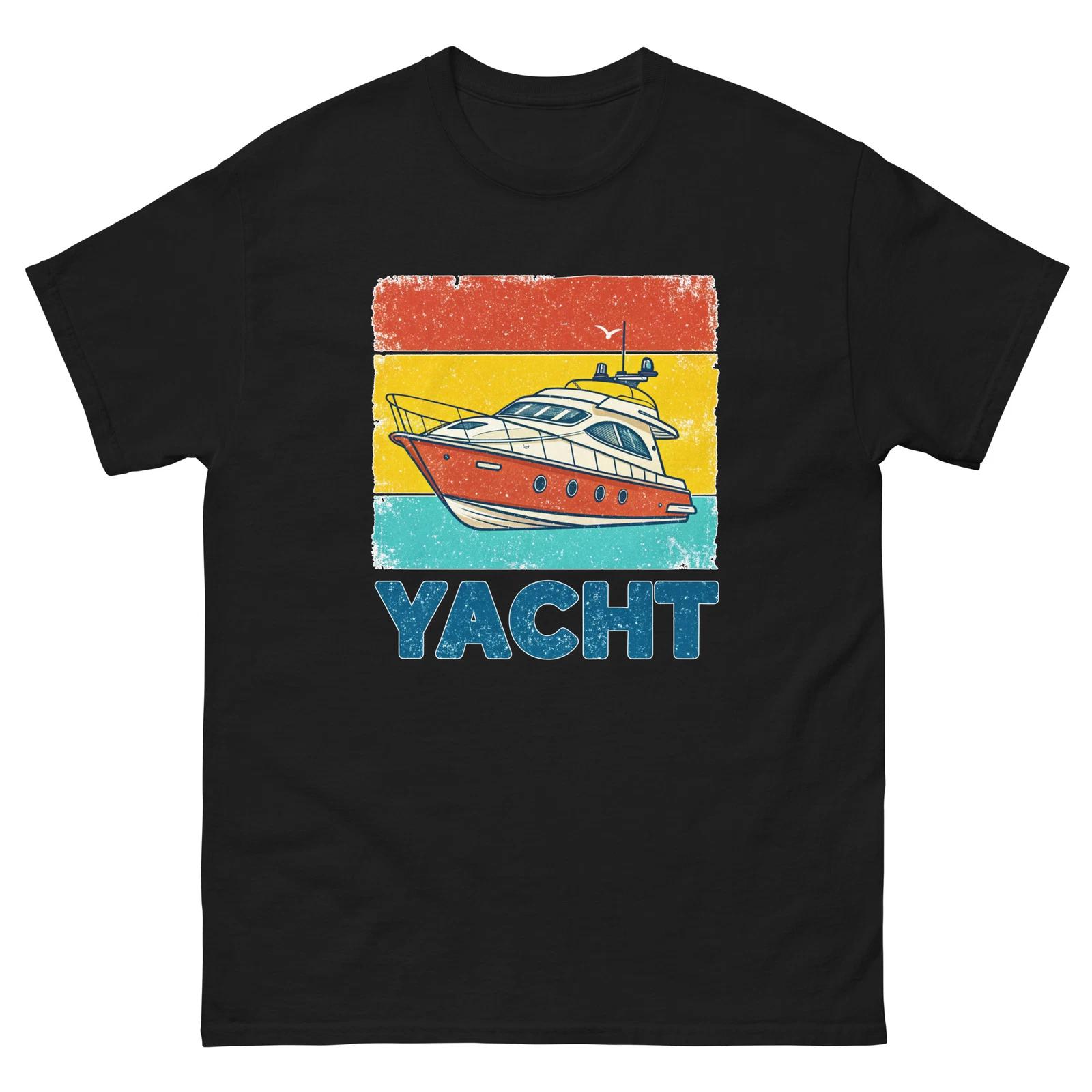 Yacht Transportation Vehicle Illustration T-Shirt S
