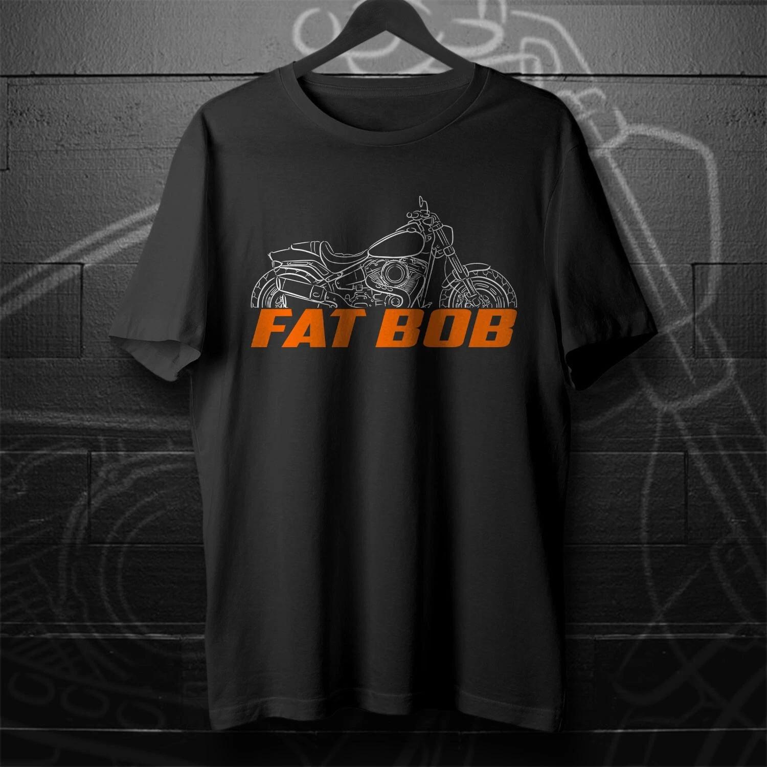 For Harley-Davidson Softail Fat Bob fans - Motorcycle T shirt 2XL