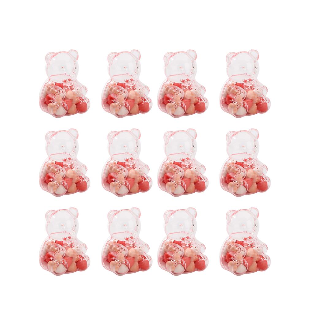 Bear Shaped Candy Box Gift Container For Baby Full Month Celebration Wedding Candy Packaging Decorative Snack Box