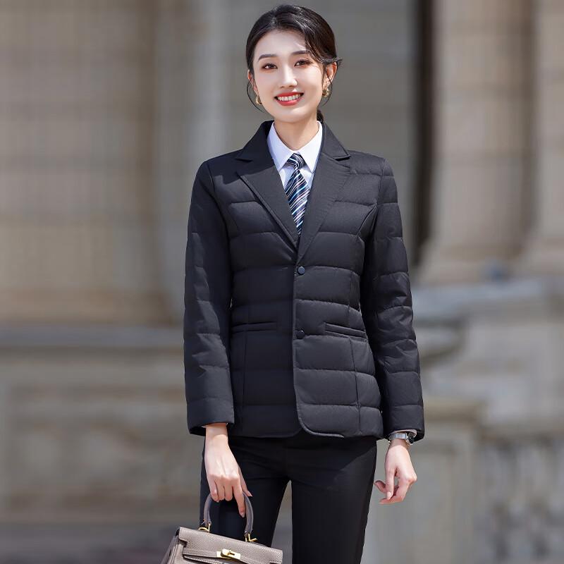 

Женская куртка Taluoman с лацканами, короткая, зимняя, из белого утиного пуха 4XL