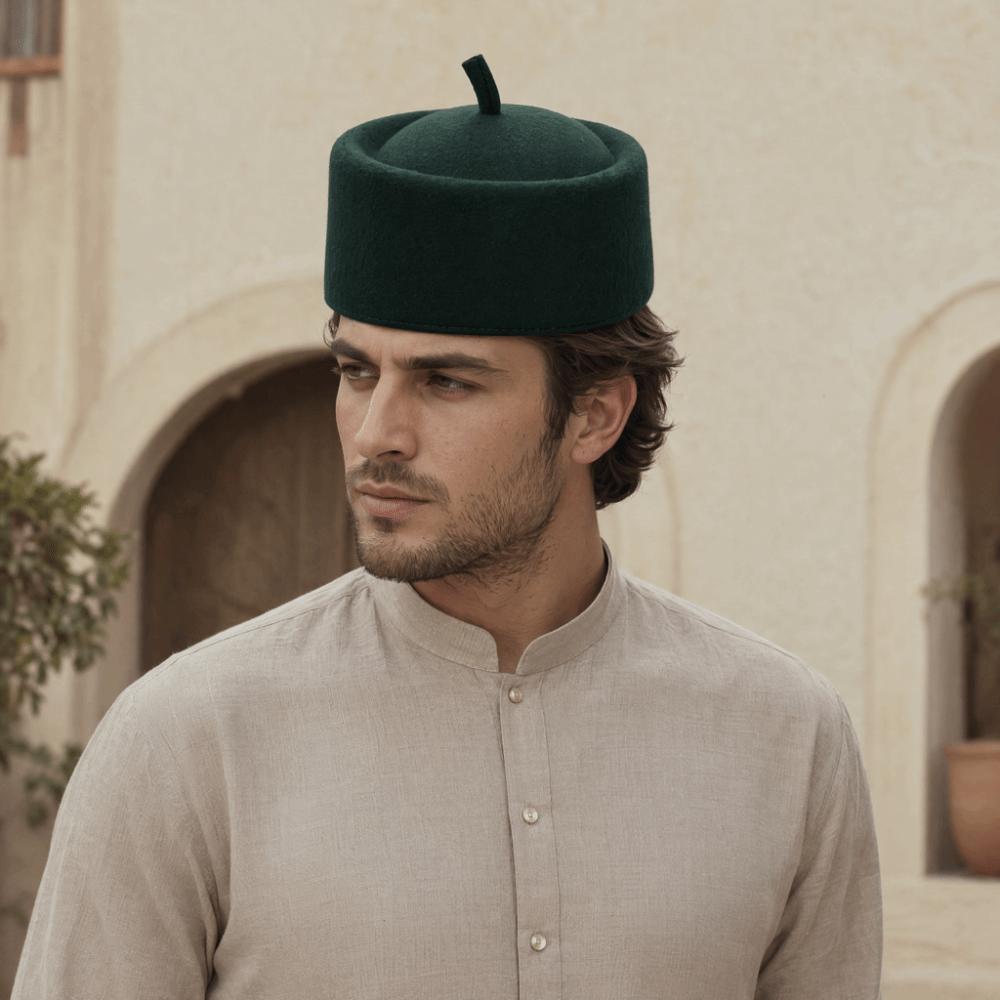 Cultural Eid Prayer Hats Traditional Beret Hat Daily Wear Ethnic Prayer Caps Outdoor Working