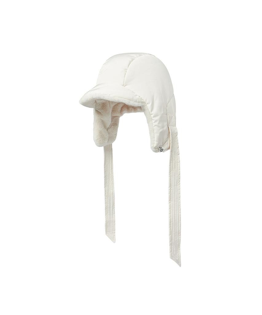THE GREEN LAB Fur Padded Balaclava [Ivory]