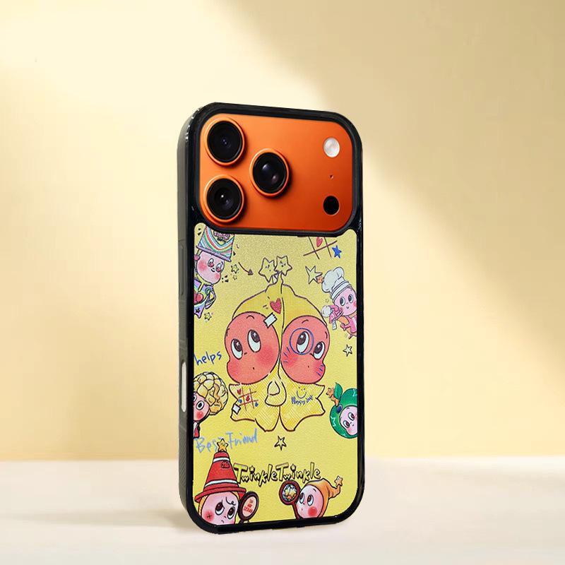Embossed Gemini Star iPhone 14/13 Pro Max Anti-Drop Case
