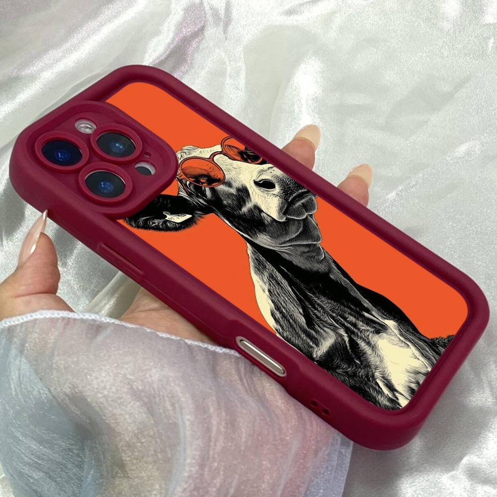 JT16 Arrogant Cow Metal Art Phone for for iPhone 17 16 Pro Max Samsung S26 Ultra A17 A16 A26 A07 Xiaomi 15T Redmi Note 14 Pro Plus Soft TPU Case Cover