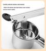 Stainless Steel Potato Masher with Replaceable Sieves for Baby Food and Kitchen Use