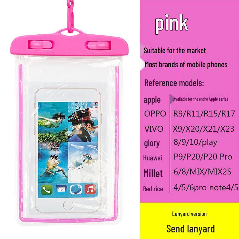 

Міжкордонний флуоресцентний ПВХ чохол для телефону: Водонепроникний, Підводний HD Сенсорний Чохол