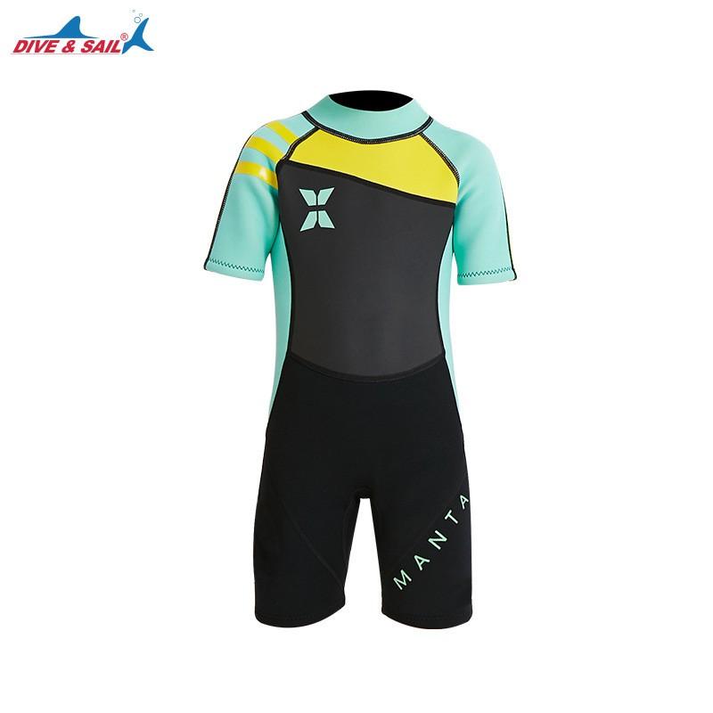 Traje de neopreno para niños de 2,5 mm, para snorkel, natación, surf, kayak, protección UV, traje completo cálido para niñas